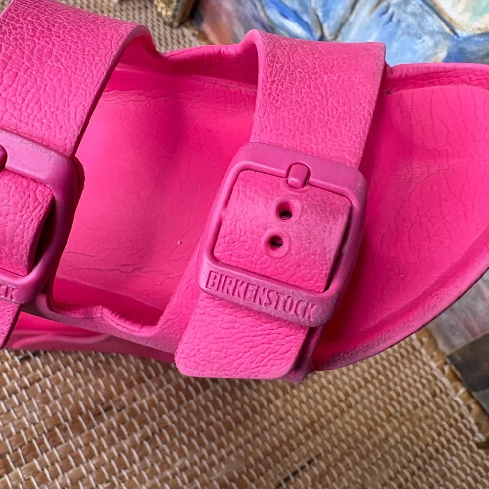 Birkenstock Kids' Arizona EVA Slide Sandals Hot Pink Size 30 = US 12-12.5